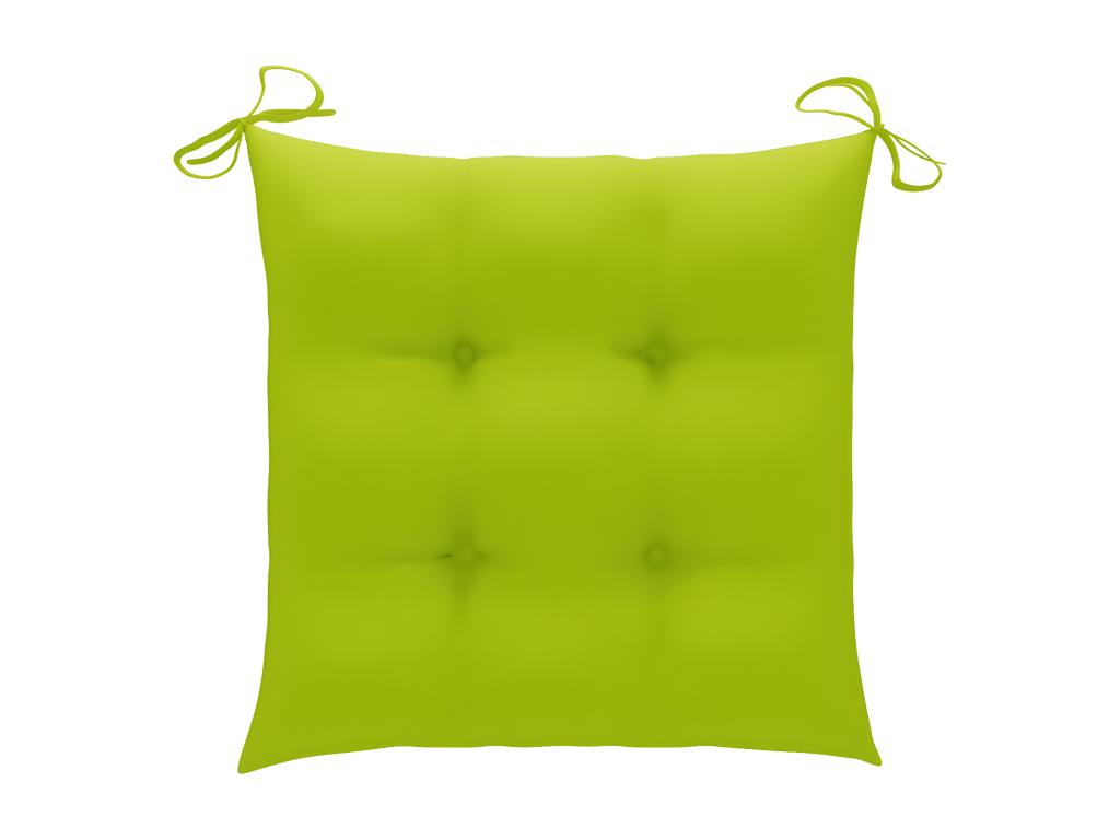 Set of 4 garden chairs with cushions, solid teak wood, BJBG79337