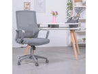 Ergonomic adjustable office chair in breathable mesh with grey finish - Mesh - Dark Grey VJDP89605