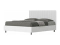 Storage bed 160x190 white ash structure headboard white imitation leather Lumenao GDUX12678