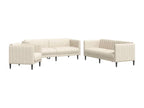 3-piece cream fabric sofa set NRVI92770