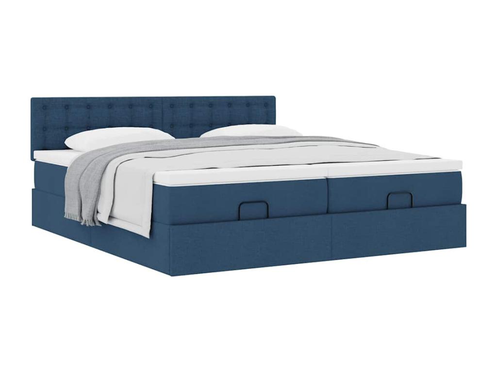 Zensova bed frame with blue mattress 200x200cm Zensova LXUC00118