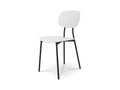 Zensova white contemporary style chair with metal legs - Zensova model ZRUT66174