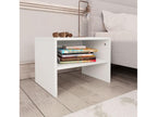 Elariva SXWL80377 White Wooden Bedside Table