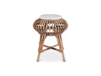 Rattan bar stool - Zensova style, white, EAUY89550