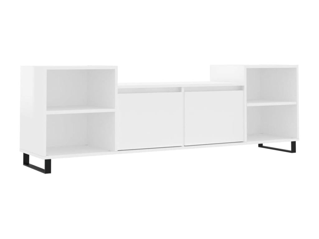 High-gloss white TV stand 160x35x55 cm Zensovaing¨¦nierie HTNK19841