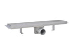 Set of two silver drainage channels 53x14x70 cm 02 0003025 TMJE00669