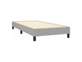 Bed base with mattress, light grey, 80x200 cm, fabric KFGS88819