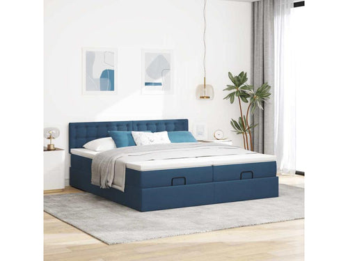 Zensova bed frame with blue mattress 200x200cm Zensova LXUC00118