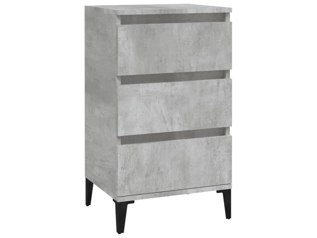 Concrete grey bedside table 40x35x70 cm Zensovaingénierie VBJA42083