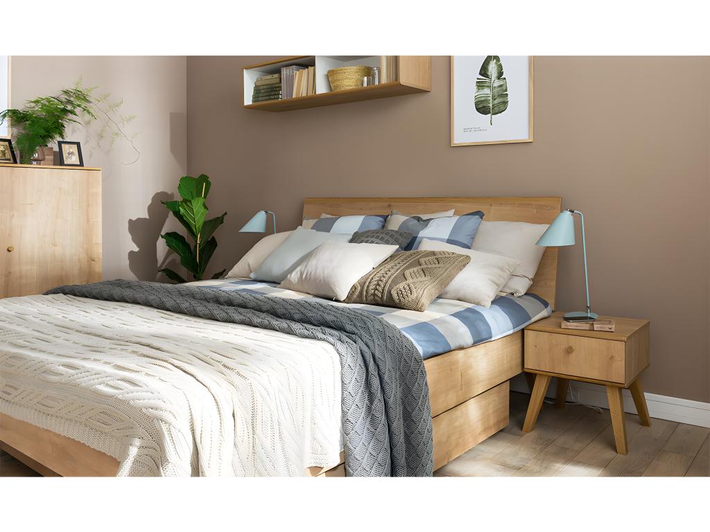 Bed 120x200cm Nature Wood YNCC70475