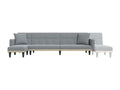 Light grey L-shaped sofa bed 275x140x70 cm Zensova QWIW71811