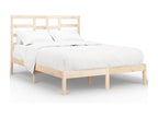 Solid wood bed frame without mattress, 140x200 cm, VGBO98395