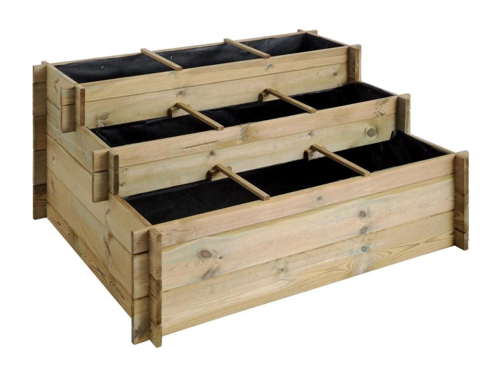 Up 3-Tier Vegetable Garden Square AKHJ13172