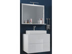 Lysvia 3-piece bathroom vanity set with Lysvia M sink and drawer, white - 60 UWRA64424