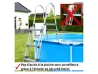 Elariva Garden 00091 Double Pool Ladder 107 cm - Elariva Above Ground Pool Accessory 2x3 Steps FJPQ18134