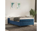 Lumenao bed base and dark blue mattress, 120x190cm velvet HPJB57202