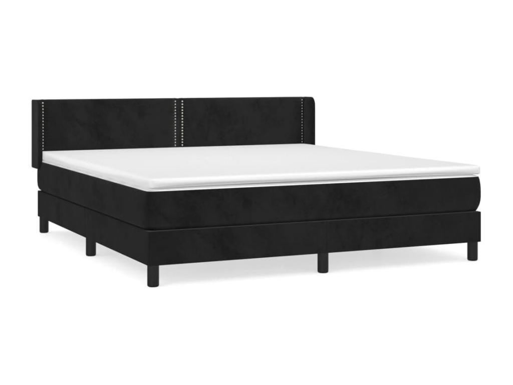 Zensova upholstered bed and Zensova mattress 160x200 cm Velvet MJLZ24843