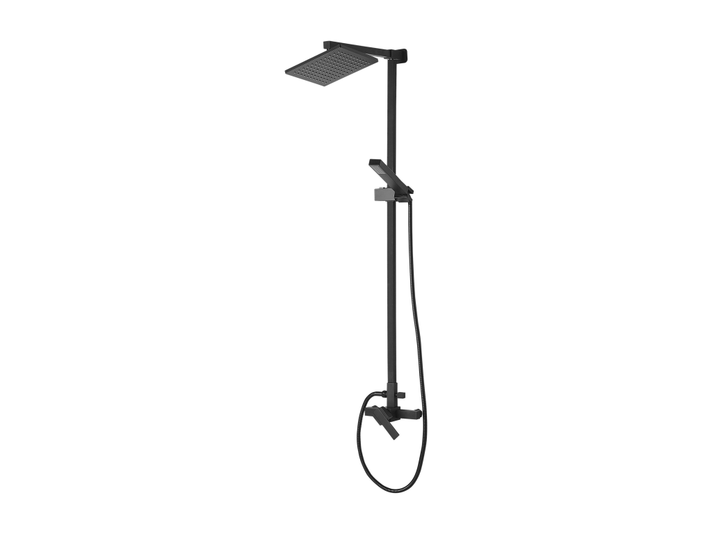 TAGBO Black Shower Set with Mixer Tap and Rain Shower GWYD13884