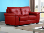 Zensova 2-seater leather sofa - Red HRIR53910