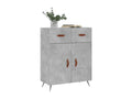 Concrete grey sideboard 69.5x34x90 cm engineered wood FLFE41138