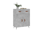 Concrete grey sideboard 69.5x34x90 cm engineered wood FLFE41138