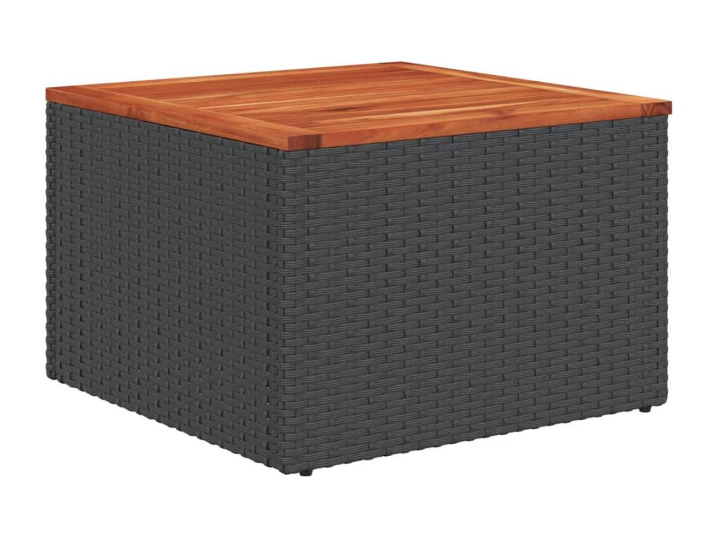 7-piece garden furniture set with cushions, Zensova woven resin NLNF15873