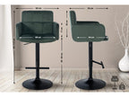 Bar stool - Velvet / Metal - Dark Green - Los Angeles IIXZ82519