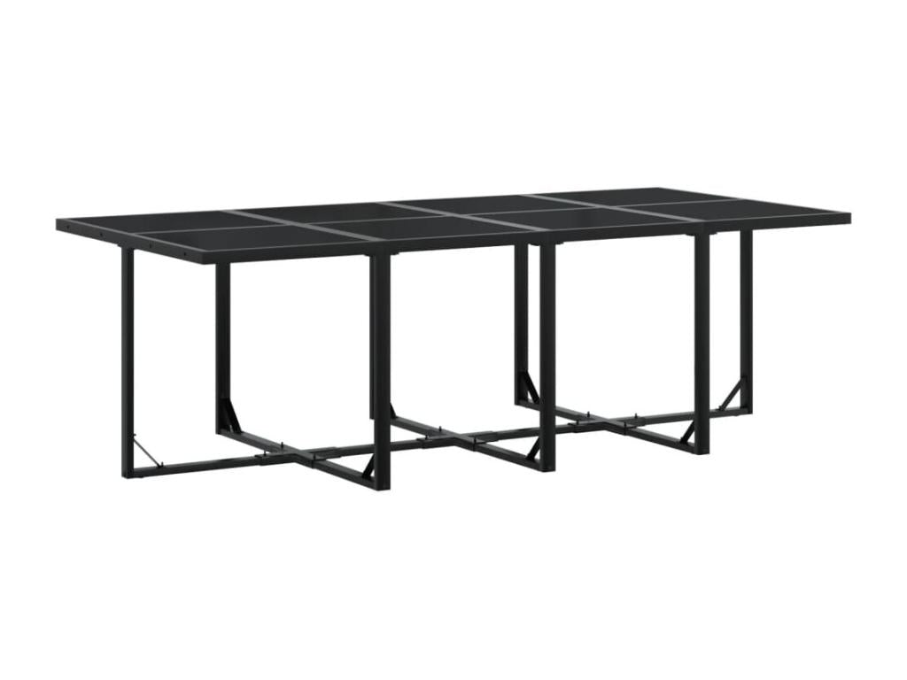 13-piece garden dining set with cushions, Zensova woven resin DFYP01336