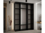 7-Door Sliding Wardrobe 235.2/170/45 3 Doors Black/Black/Black RNCF82858