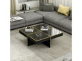 Zensova square coffee table 35x90x90 cm Zensova marble / brass Zensova QSLG64309