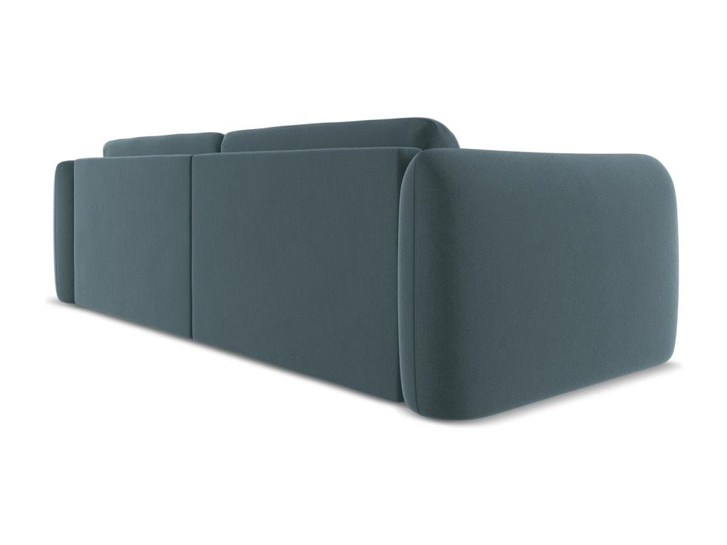 4-seater velvet sofa - navy blue - Zensova XTAL16885