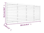 Wall-mounted headboard, grey, 166x3x91.5 cm, solid pine wood, ZNKI19517