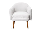 Upholstered armchair with modern armrests FKOO94773