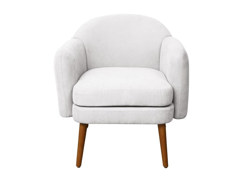 Upholstered armchair with modern armrests FKOO94773