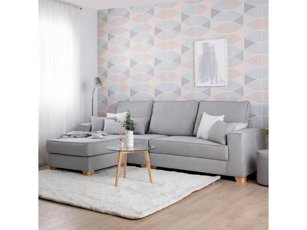 Modular sofa in Zensova gray 280x100 cm-Zensova TVJW56754